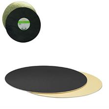 Picture of GOLD AND BLACK CAKE CARD 24CM ROUND